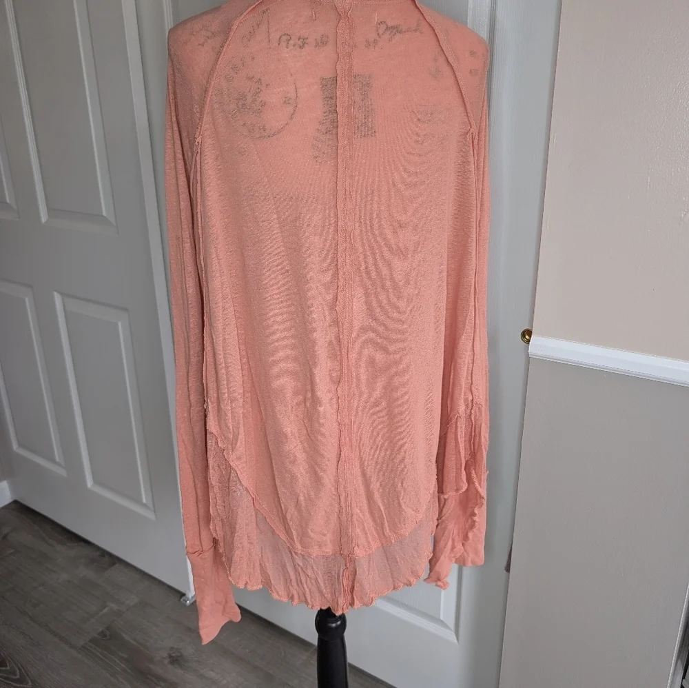 NWT Free People Coral Long Sleeve Lightweight Tunic